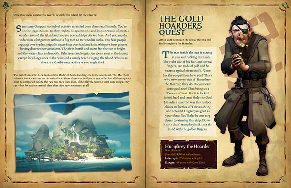 Sea of Thieves Roleplaying Game Combo (Base game, 1x Legendary Dice box and A Tale of Two Captains expansion)