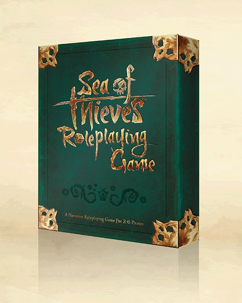 Sea of Thieves Roleplaying Game Combo (Base game, 1x Legendary Dice box and A Tale of Two Captains expansion)