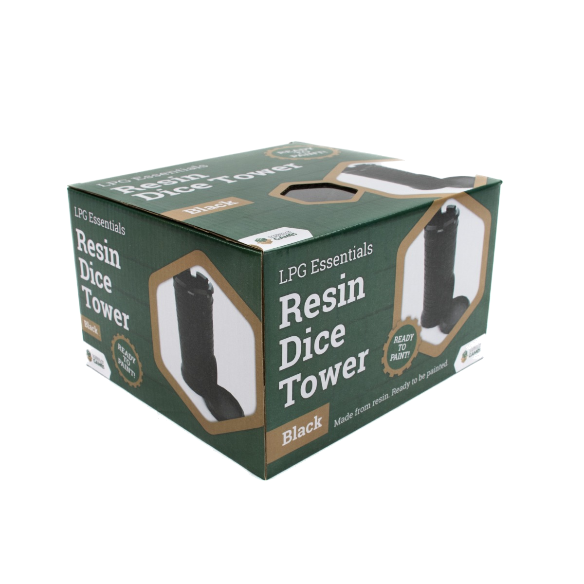 LPG Essentials Resin Dice Tower Black