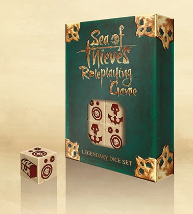 Sea of Thieves Roleplaying Game Combo (Base game, 1x Legendary Dice box and A Tale of Two Captains expansion)