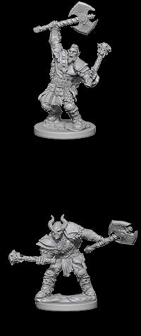 Pathfinder Battles Male Half-Orc Barbarian x2 (Unpainted)