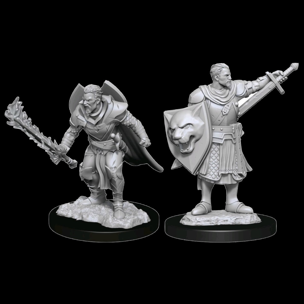 Pathfinder Battles Male Human Champion x2 (Unpainted)