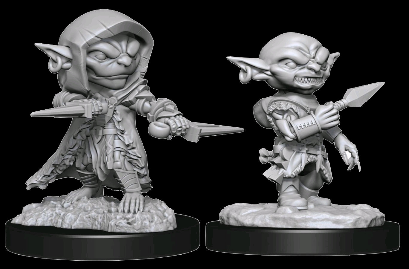 Pathfinder Battles Male Goblin Rogue x2 (Unpainted)