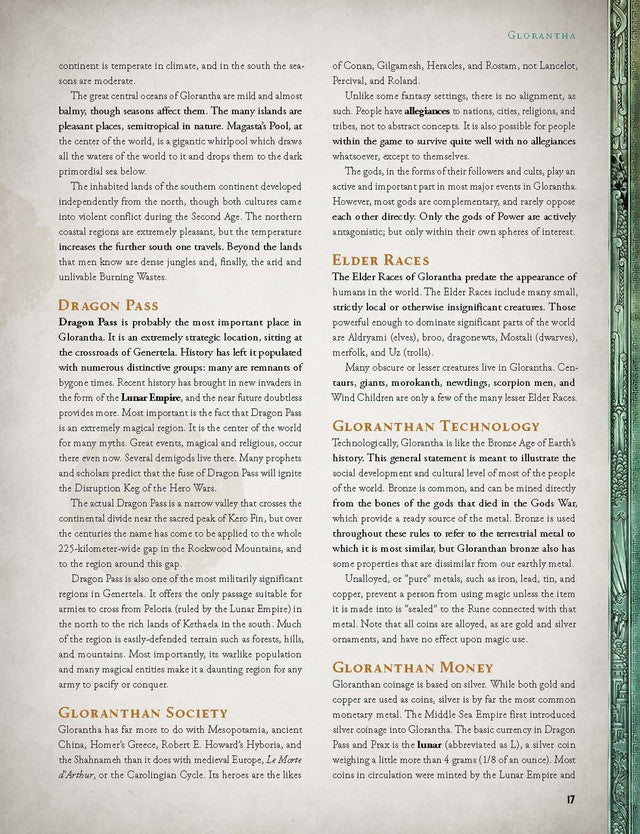 RuneQuest: Roleplaying in Glorantha