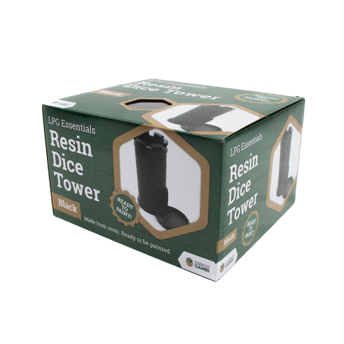 LPG Essentials Resin Dice Tower Black