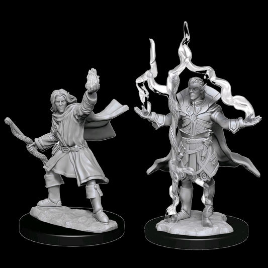Pathfinder Battles Male Elf Sorcerer x2 (Unpainted)